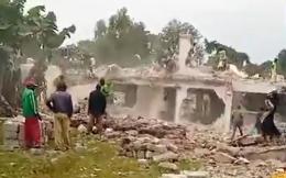 A screengrab image of Former CS Amina Mohamed's demolished house in Kakamega.